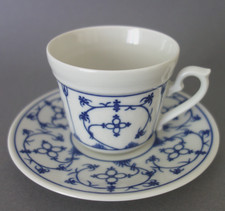 (1von6) 1x Kaffeetasse & Untere Königlich pr. Tettau Indisch Blau Design Walter