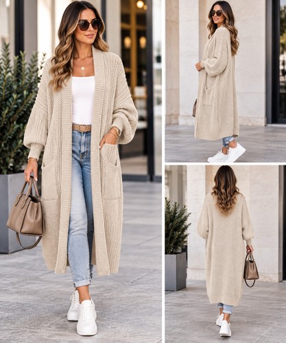 Italy strick jacke lang - strick,