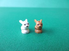 Lego Friends Tierfiguren 2 Stück Hase Kaninchen 18852  (080123T1)