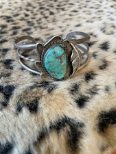 Vintage Indianer Navajo Armreif  Türkis Silber 25 Gr