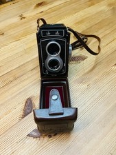 alte vintage Seagull 4A Kamera 6x6cm zweiäugige Spiegelreflex TLR im Lederkoffer