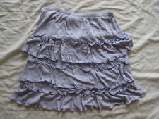 VINTAGE Hippie Zigeuner Minirock Volants LILA 34 Viskose Stretchbund SUPER SEXY