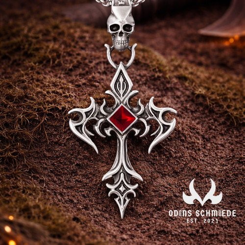 Gothic totenkopf kreuz - totenkopf,