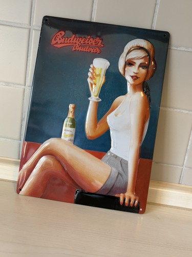 Budweiser bier blechschild - bier,
