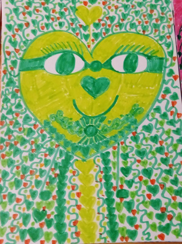 Selbstgemalte herzbilder auf - 3,