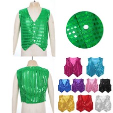 DE Kinder Pailletten Weste