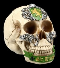 Totenkopf Dekostatue Ritter