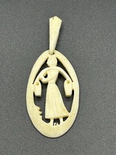 Anhänger Bein Schnitzerei