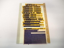 Eder M R 805 805B 815 815LC 825B Bagger Ersatzteilliste Microfich 1991/94