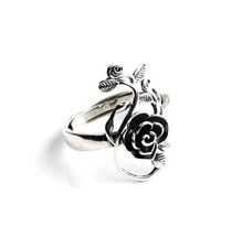 Ring Ringe silber Rose Rosen