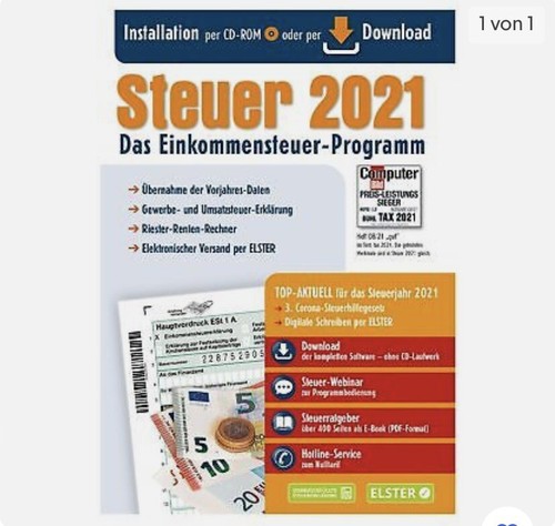 Steuer sparer 2021 - 2021, cd