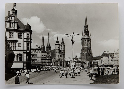 Echtfoto postkarte halle - echtfoto,