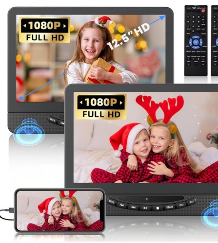 Dual portable dvd player - portable,