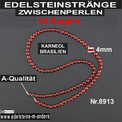 Karneol kugel strang schmuck - karneol,