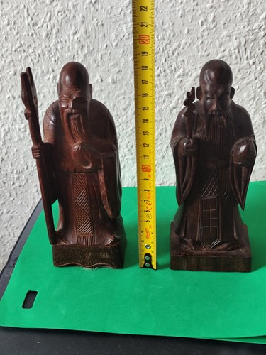 Antike holzfigur einer - antike,