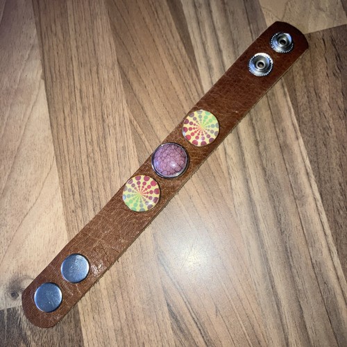 Lederarmband braun mit 3 - lederarmband,