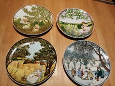 4 Jahreszeiten Wandteller HEINRICH Villeroy & Boch Frühling Sommer Herbst Winter