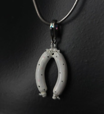 Charms Anhänger Silber 925 Bayern Weißwurst 3D - witzig & ausgefallen