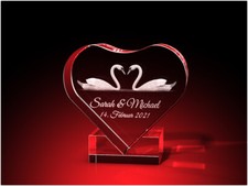 3D Glas Gravur Glasfoto Laser