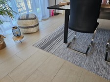 ♥ Blogger Kibek Teppich Wohnzimmerteppich schwarz grau Raute Ethno Boho 170x240♥