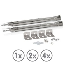 BBQ-Toro Universal Edelstahl Brenner | 35 - 42 cm | Ersatzbrenner für Gasgrill