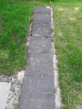 Kostenfrei abzuholen Waschbetonplatten 50x50x5, noch verlegt