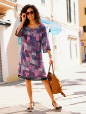 Heine Damen Patchwork Kleid