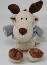 NICI Elch Rentier Hank Winter Pullover mit Kapuze ca 28 cm Stofftier Kuscheltier