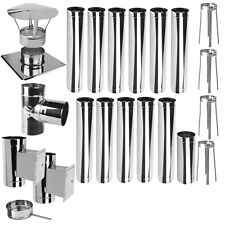 Edelstahl Schornstein Kamin Sanierung Bausatz einwandig Ofen Abgasrohr 150 EW21