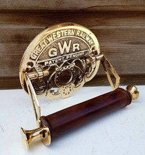 Toilettenpapierhalter im viktorianischen Stil GWR Messing traditionelles Badezimmerzubehör