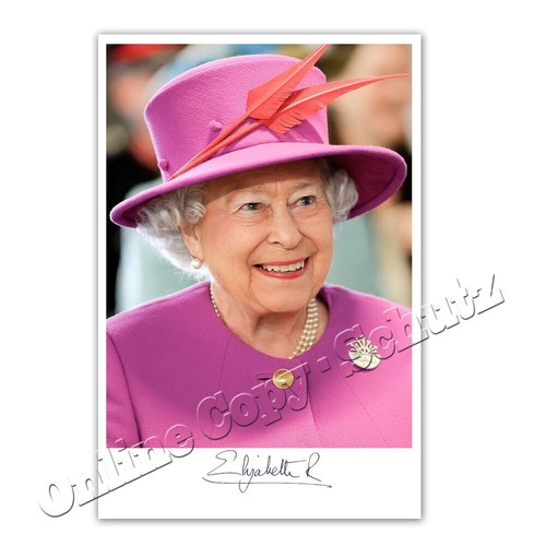 Queen elizabeth autogramm - elizabeth,