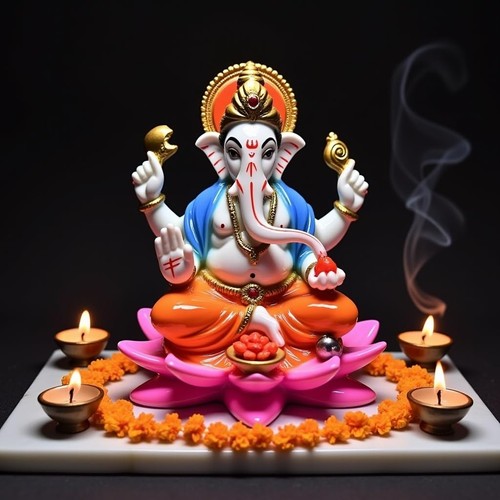 Lord ganesha ganpati auf - ganesha, lotus