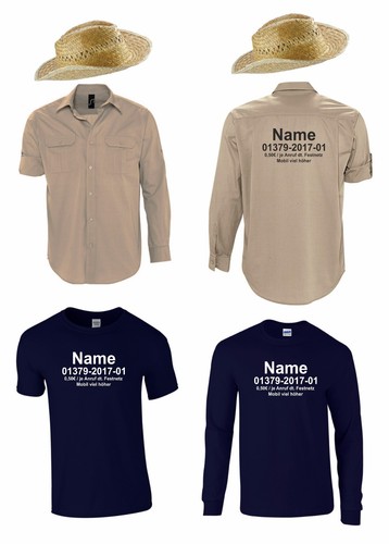 Herren shirt hut - t-shirt+hut, hemd
