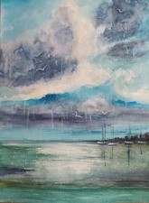 Aquarell Bild Landschaft