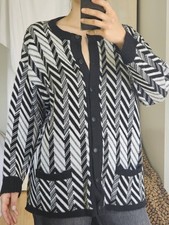 Strickjacke Pullover Weiß