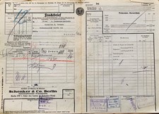 Düsseldorf, Frachtbrief der Deutschen Reichsbahn-Gesellschaft, 1929