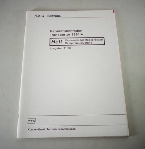 Werkstatthandbuch - , vw