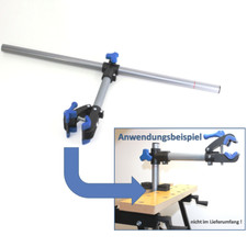 QMBasic RAHMENKLEMME mit Stahl Stabrohr | Halterung Fahrrad Montageständer 577+