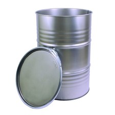 Deckelfass/Stahlfass/Metallfass/Ölfass 200 L NEU, blank/roh/unlackiert