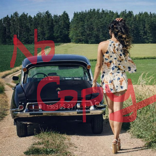 Citroen und schöne frau - und,