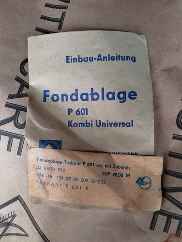 Trabant 601 kombi - 601, hutablage