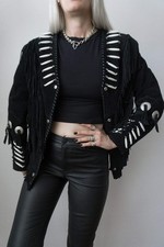 Lederjacke Western Fransen