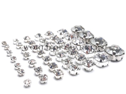 Aufnäh strass kristall klar - strass,