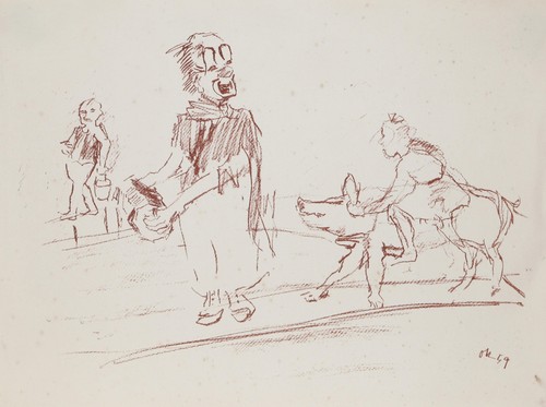 Oskar kokoschka clown mit - kokoschka,,
