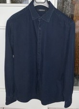 Karl Lagerfeld Hemd dunkelblau, Gr. M, 100 % Baumwolle