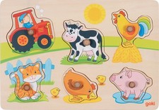 Steckpuzzle Auf dem Bauernhof