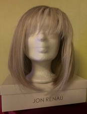 Tolle Jon Renau Kunsthaar Perücke Catalina Blond Mit OVP Bob Mit Pony Elegant