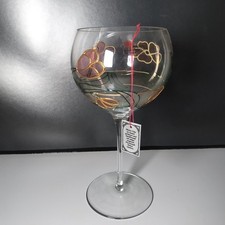 Weinglas Kelch Nagel Exclusive Design mundgeblasen handbemalt West Germany NEU