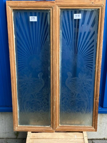 Antike glasscheibe glas - antike,