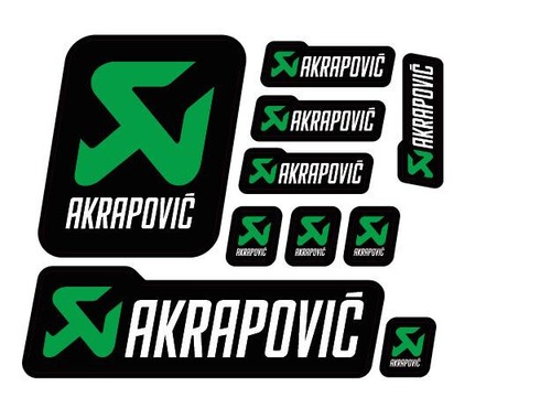 Kit aufkleber akrapovic - aufkleber,